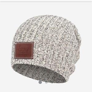 Black speckled grey Love Your Melon slouchy beanie